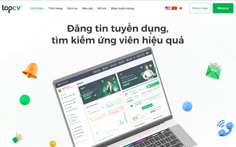 Bạn có thể đăng tin tuyển dụng tại TopCV để rút ngắn thời gian tìm kiếm ứng viên