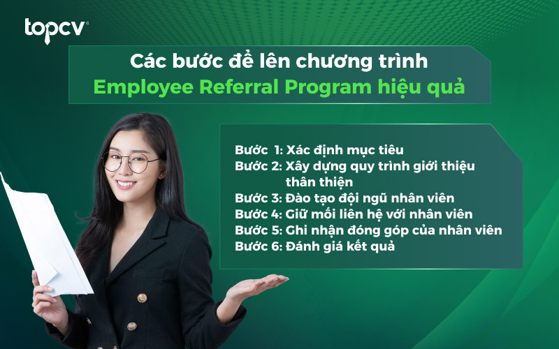 Các bước để lên chương trình employee referral program hiệu quả