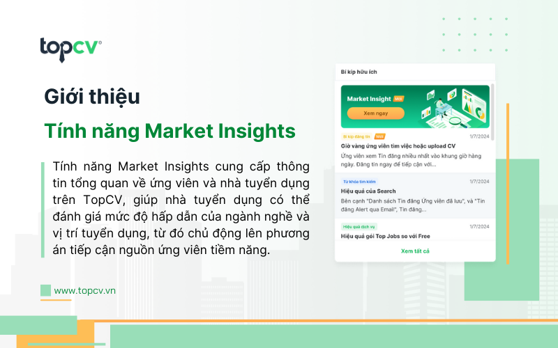 Giới thiệu về tính năng Market Insights