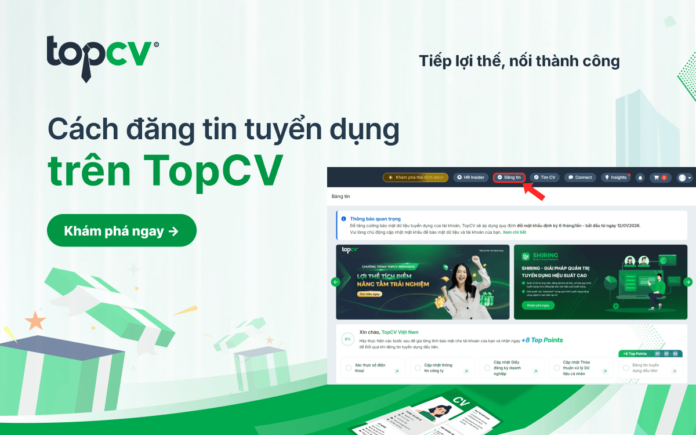 Cách đăng tin tuyển dụng trên TopCV hiệu quả