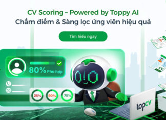 Giới thiệu CV Scoring – Công cụ chấm điểm CV bằng AI của TopCV CV Scoring - Đánh giá và chấm điểm CV trên TopCV