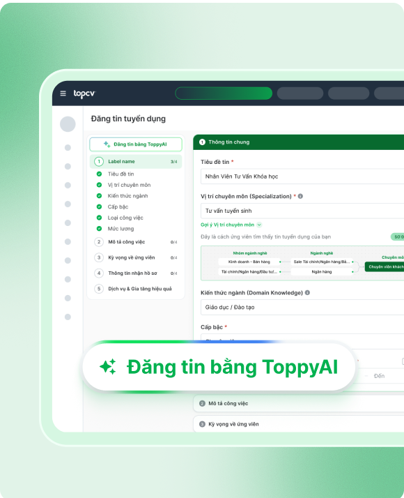 Minh họa Đăng tin tuyển dụng